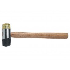 Молоток рихтовочный, бойки 35 мм, комбинированная головка, деревянная ручка
